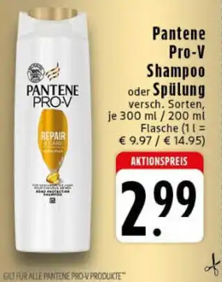 Edeka Pantene Pro-V Shampoo oder Spülung Angebot