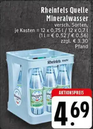 Edeka Rheinfels Quelle Mineralwasser Angebot