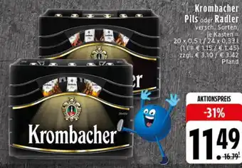 Edeka Krombacher Pils oder Radler Angebot