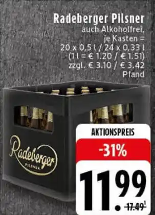 Edeka Radeberger Pilsner Angebot