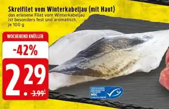 Edeka Skreifilet vom Winterkabeljau (mit Haut) Angebot