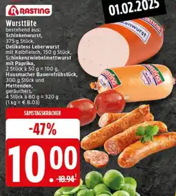 Edeka RASTING Wursttüte Angebot