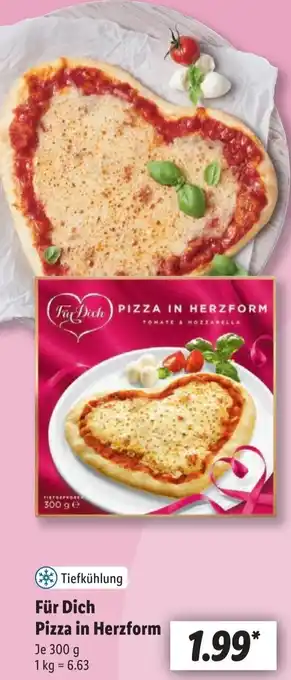 Lidl Für Dich Pizza in Herzform Angebot