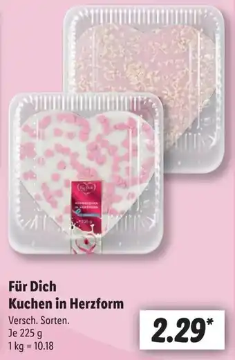 Lidl Für Dich Kuchen in Herzform Angebot