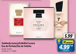 Lidl Suddenly Luxury/G.Bellini Luxury Eau de Parfum/Eau de Toilette Angebot