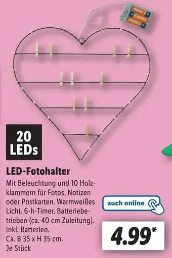 Lidl LED-Fotohalter Angebot