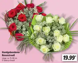 Lidl Handgebundener Rosenstrauß Angebot