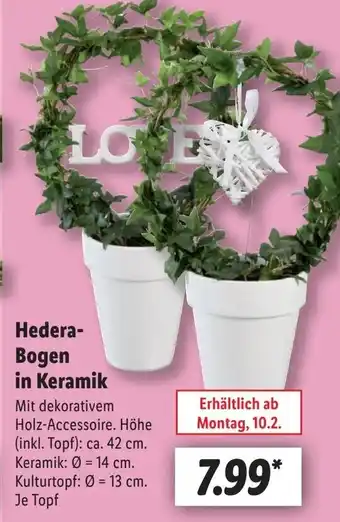 Lidl Hedera- Bogen in Keramik Angebot