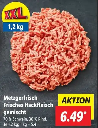 Lidl Metzgerfrisch Frisches Hackfleisch gemischt Angebot