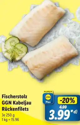 Lidl Fischerstolz GGN Kabeljau Rückenfilets Angebot