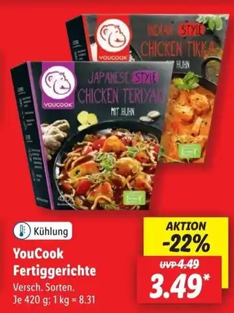 Lidl YouCook Fertiggerichte Angebot