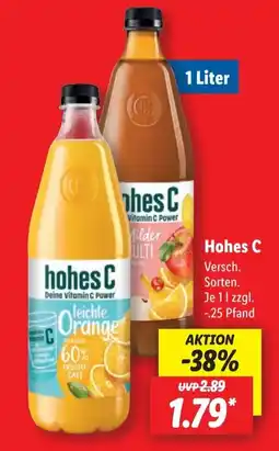 Lidl hohes C Angebot