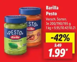 Lidl Barilla Pesto Angebot