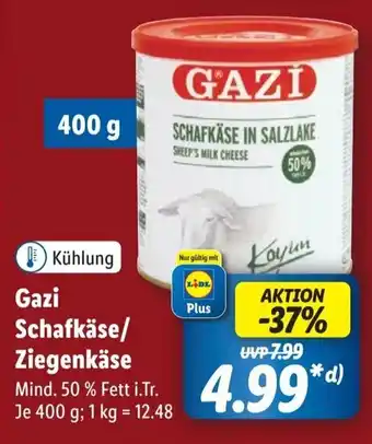 Lidl Gazi Schafkäse/ Ziegenkäse Angebot