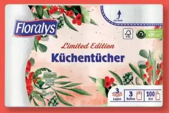 Lidl Floralys Küchentücher mit Dekor Angebot