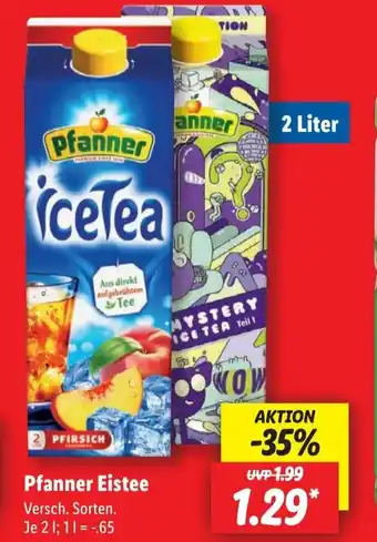 Lidl Pfanner Eistee Angebot