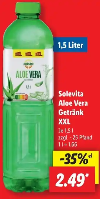 Lidl Solevita Aloe Vera Getränk XXL Angebot