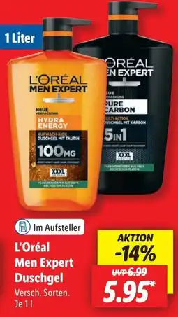 Lidl L'Oréal Men Expert Duschgel Angebot