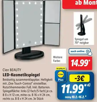 Lidl Cien BEAUTY LED-Kosmetikspiegel Angebot