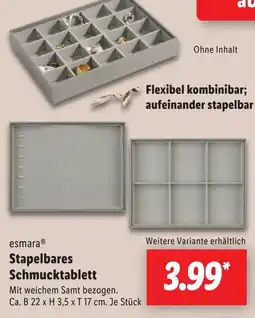 Lidl esmara Stapelbares Schmucktablett Angebot