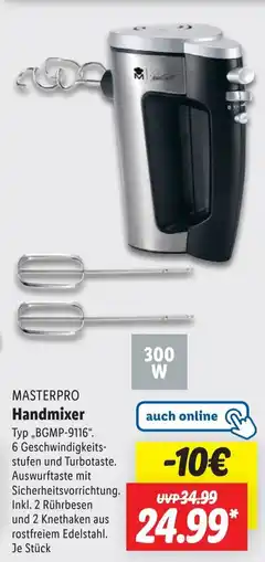 Lidl MASTERPRO Handmixer Angebot