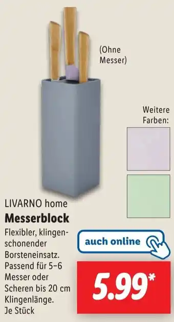 Lidl LIVARNO home Messerblock Angebot