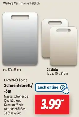 Lidl LIVARNO home Schneidebrett/ -Set Angebot