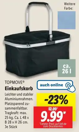 Lidl TOPMOVE Einkaufskorb Angebot