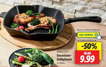 Lidl ERNESTO Gusseisen- Grillpfanne Angebot