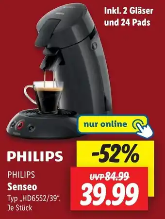 Lidl PHILIPS Senseo Angebot