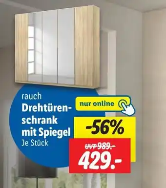 Lidl rauch Drehtüren- schrank mit Spiegel Angebot