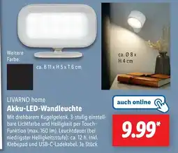 Lidl LIVARNO home Akku-LED-Wandleuchte Angebot