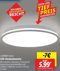 Lidl LIVARNO home LED-Deckenleuchte Angebot