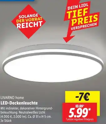 Lidl LIVARNO home LED-Deckenleuchte Angebot