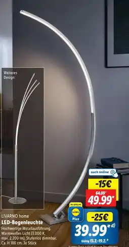 Lidl LIVARNO home LED-Bogenleuchte Angebot