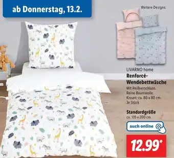 Lidl LIVARNO home Renforcé- Wendebettwäsche Angebot