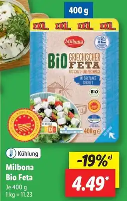 Lidl Milbona Bio Feta Angebot