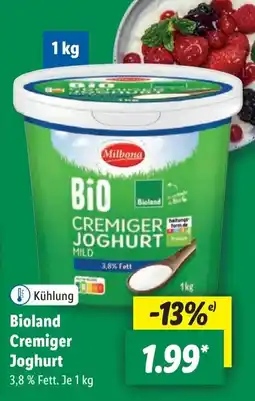 Lidl Bioland Cremiger Joghurt Angebot