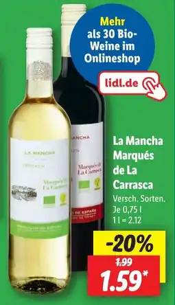 Lidl La Mancha Marqués de La Carrasca Angebot