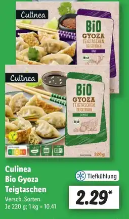 Lidl Culinea Bio Gyoza Teigtaschen Angebot