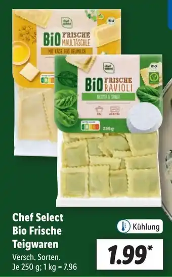 Lidl Chef Select Bio Frische Teigwaren Angebot