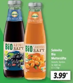 Lidl Solevita Bio Muttersäfte Angebot