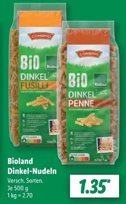 Lidl Bioland Dinkel-Nudeln Angebot