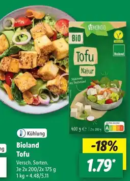 Lidl Bioland Tofu Angebot