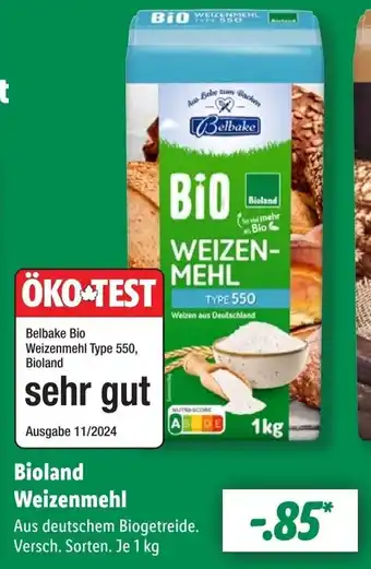 Lidl Bioland Weizenmehl Angebot