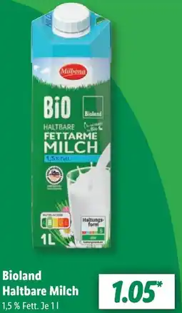 Lidl Bioland Haltbare Milch Angebot