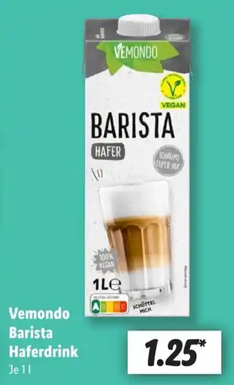 Lidl Vemondo Barista Haferdrink Angebot