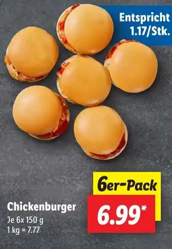 Lidl Chickenburger Angebot