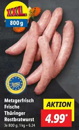 Lidl Metzgerfrisch Frische Thüringer Rostbratwurst Angebot