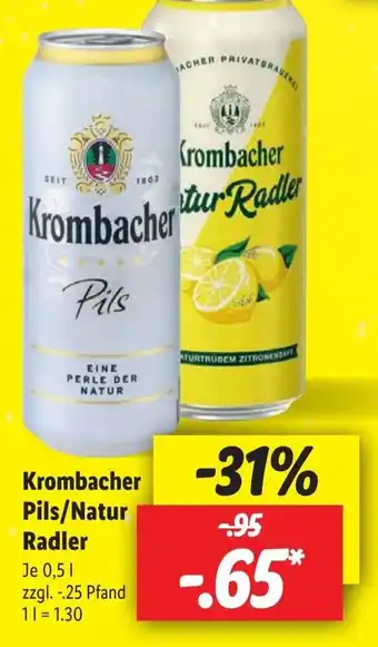 Lidl Krombacher tur Radler Angebot